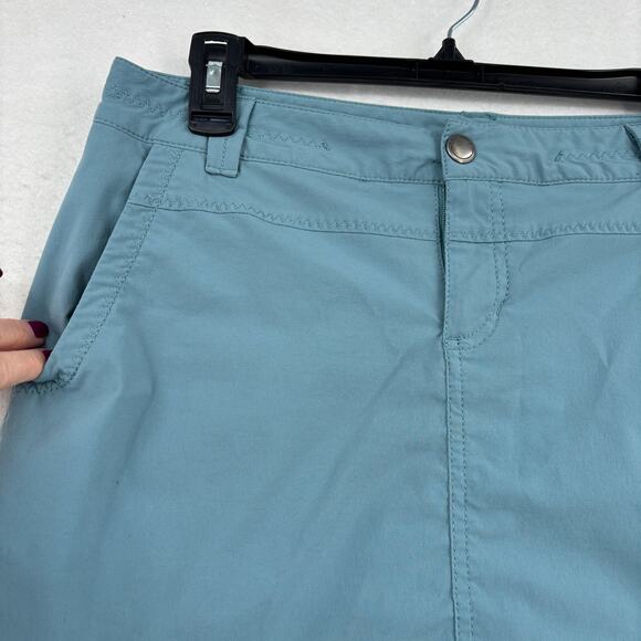 Eddie Bauer Travex Skort Size 6 Turquoise Blue Skirt with Built in Shorts Lining - Picture 4 of 11